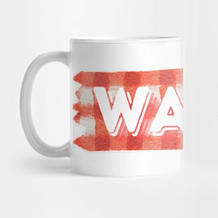 Red Washi Tape Mug